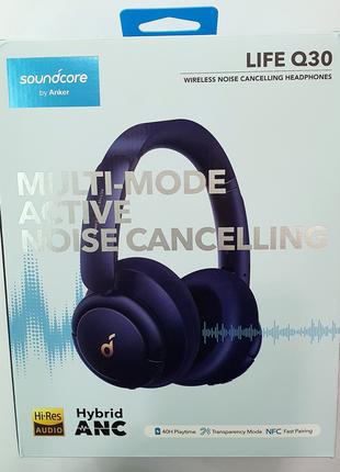 Навушники Anker SoundCore Life Q30 Темно-сині Оригінал!