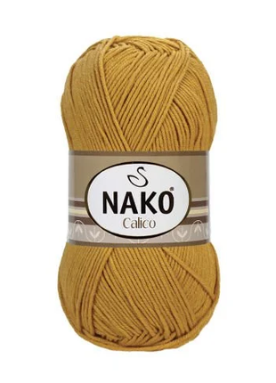 Пряжа для вязания Nako Сalıco хлопок/премиум акрил 45 цветов