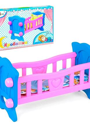 Кроватка-качалка для куклы разноцветная 57291048