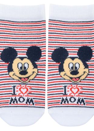 Носки Mickey Mouse Disney 6-8 см (0-6 мес) MC18993-3 Белый 289...