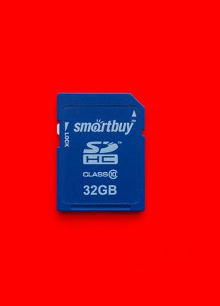 Карта памяти флеш SD HC 32 GB SmartBuy 10 class