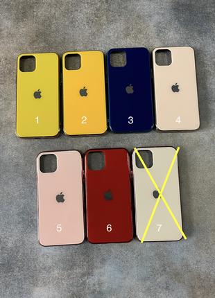 Чехол Стеклянный на iPhone 11 Pro / Glass Case Logo / накладка