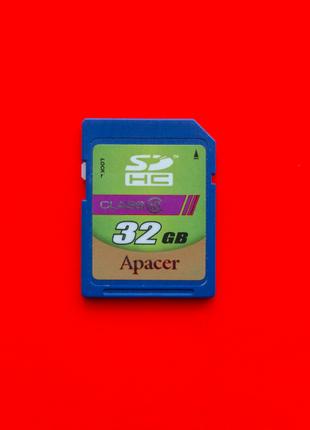 Карта памяти флеш SD HC 32 GB Apacer 10 class