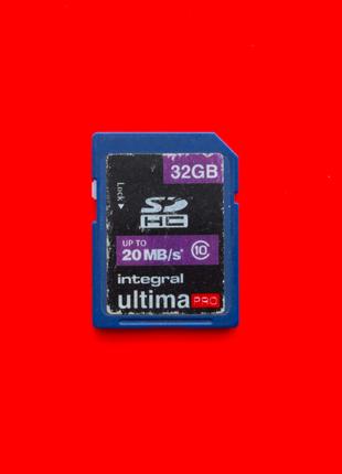 Карта памяти флеш SD HC 32 GB Integral Ultima Pro 10 class