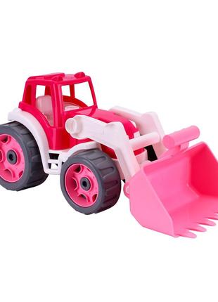 Трактор с ковшом ТехноК Розовый 4823037608195