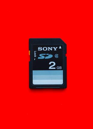 Карта памяти флеш SD 2 GB 4 class Sony