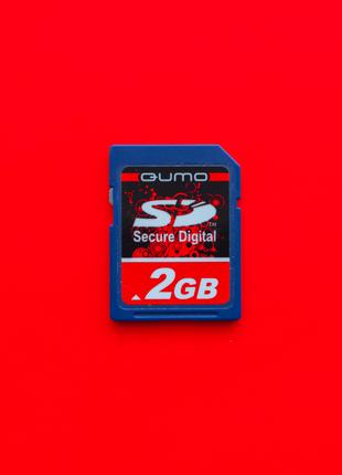 Карта памяти флеш SD 2 GB 4 class Qumo