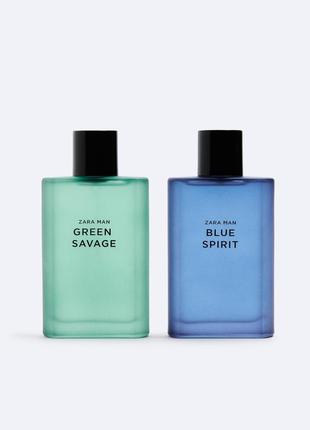 Набор туалетная вода Zara Man Green Savage + Zara Man Blue Spi...