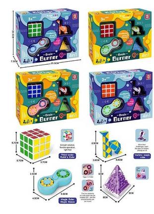 Логічна гра, кубик-рубіка, головоломка-лінійка, спінер, пірамі...
