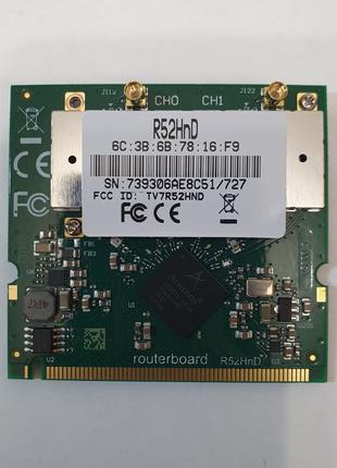 Mikrotik R52HnD Двухдиапазонный Wi-Fi адаптер Mini PCI 26 dbm