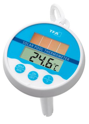 Термометр для бассейна цифровой TFA Solar 80x80x135мм