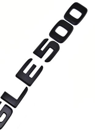 Надпись GLE500 Mercedes-Benz эмблема Черный Матовый