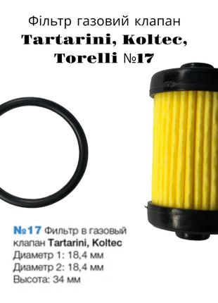 Фільтр газовий клапан Tartarini, Koltec, Torelli №17