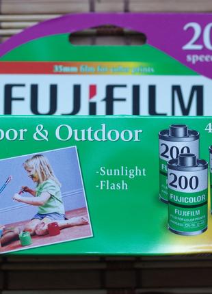 Упаковка 4 шт. фотоплівки Fujifilm Fujicolor 200 24кадра 2010г