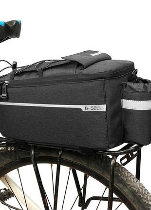 Сумка на багажник велосипеда B-Soul BC-BG-165 10L с ремнем для...
