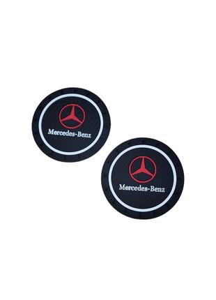 Коврики в подстаканник антискользящие с логотипом Mercedes-Ben...