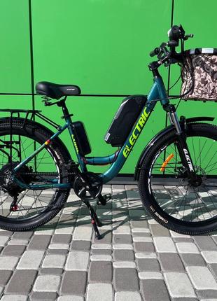 Электровелосипед Cubic-Bike ELECTRIC 26" Зеленый 1000ватт 10,4...
