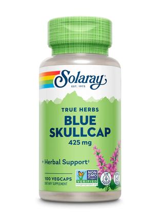 Натуральная добавка Solaray Blue Skullcap 425 mg, 100 вегакапсул