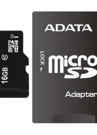 Карта памяти ADATA 16GB microSD class 10 UHS-I (AUSDH16GUICL10...