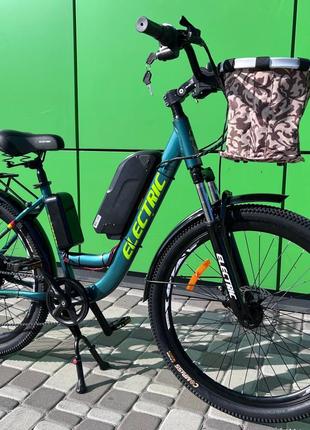 Электровелосипед Cubic-Bike ELECTRIC 26" Зеленый 1000ватт 13Ач...