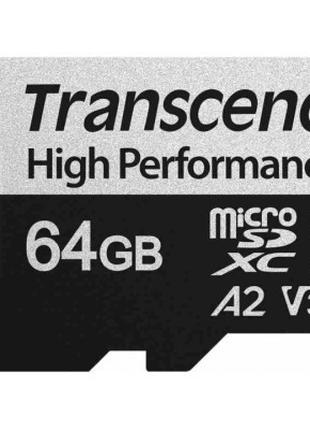 Карта памяти Transcend 64GB microSD class 10 UHS-I U3 A2 (TS64...