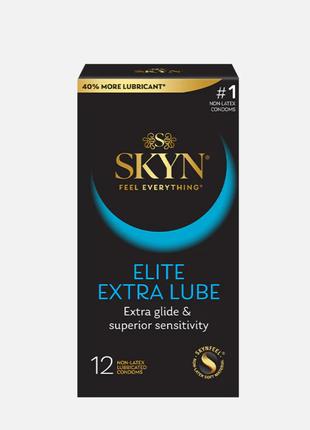 SKYN elite extra lube безлатексні презервативи з екстра лубрикант