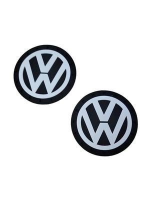 Коврики в подстаканник антискользящие с логотипом Volkswagen 7...