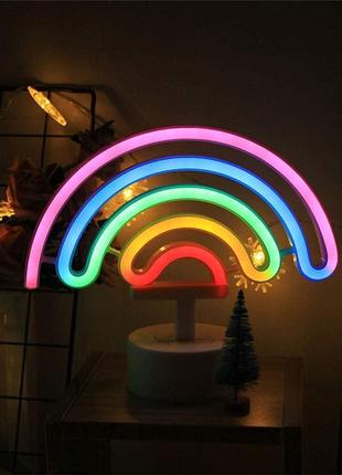 HOSYMO Rainbow Neon Sign, светодиодная неоновая вывеска с подс...