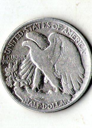 США ½ долара 1936 рік срібло 12.5 гр. 900 пр. Walking Liberty ...
