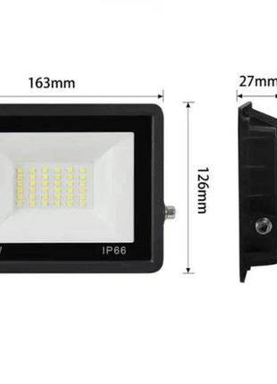 Прожектор світлодіодний Flood light 30w Ip66 6500k біле світло...