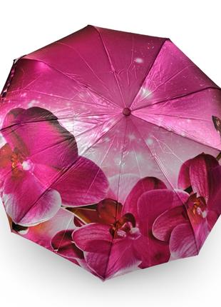 Женский зонт Frei Regen полуавтомат орхидея атлас #090813