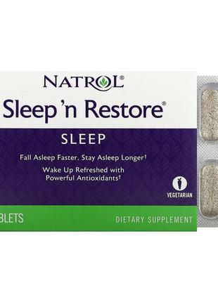 Восстановление сна, Sleep 'n Restore, Natrol, 20 таблеток