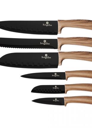 Набір ножів із 6 предметів Berlinger Haus Ebony Maple Collecti...