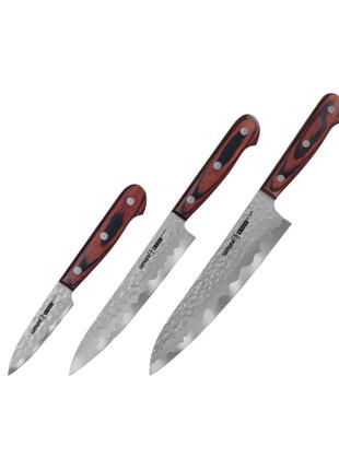 Набір із 3 кухонних ножів Samura Kaiju (SKJ-0220)