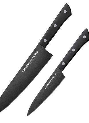 Набір кухонних ножів із 2 предметів Samura Shadow (SH-0210)