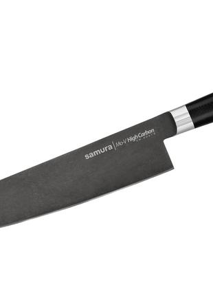 Нож кухонный Шеф 240 мм Samura MO-V Stonewash (SM-0087B)
