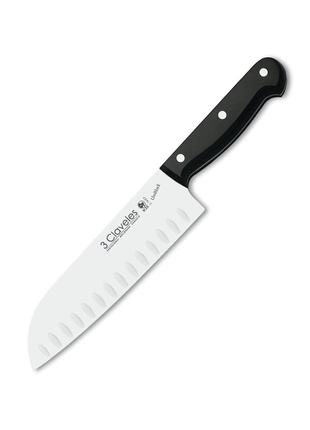 Нож японский Сантоку 180 мм 3 Claveles Uniblock (01125)