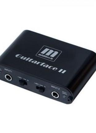 Внешняя USB звуковая карта для записи гитары MIDITECH GUITARFA...