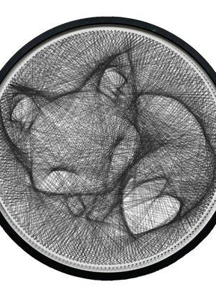 Картина нитками ArtLover Лис с рамкой string art 50 см