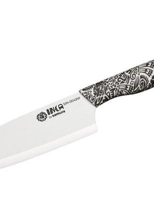 Нож кухонный керамический Samura Inca накири 165 мм (SIN-0043W)