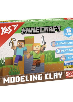 Пластилін Yes Minecraft 16 кольорів 320 г