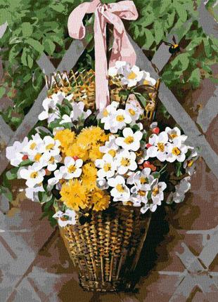 Картина по номерам Идейка Плетеная корзина с цветами ©Paul De ...
