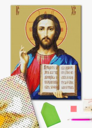 Алмазная мозаика на подрамнике Иисус Христос Brushme DBS1089 4...