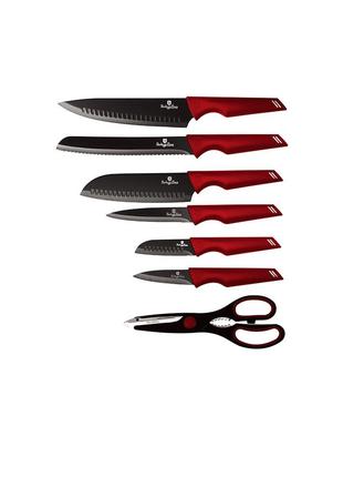 Набір ножів із 7 предметів Berlinger Haus Metallic Line Burgun...