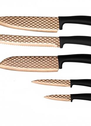 Набір ножів із 5 предметів Berlinger Haus Metallic Line Rose G...
