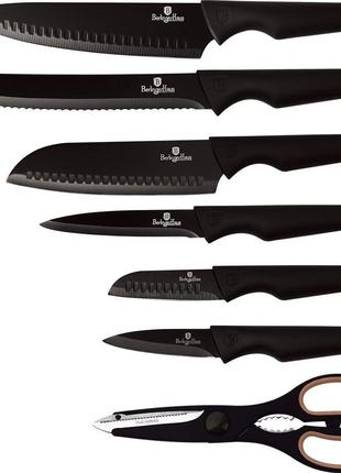 Набор ножей из 7 предметов Berlinger Haus Black Rose Collectio...