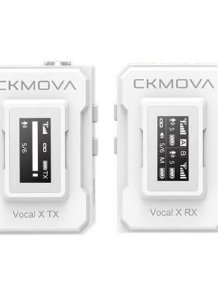 Мікрофон бездротовий CKMOVA Vocal X V1W (Білий)