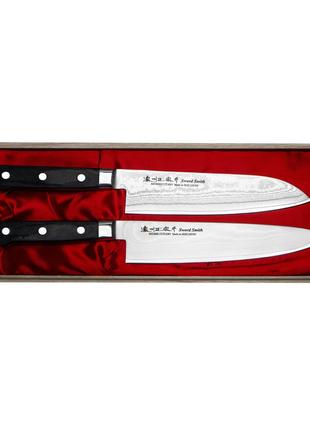 Набор из 2-х кухонных ножей в подарочной коробке Satake Daichi...