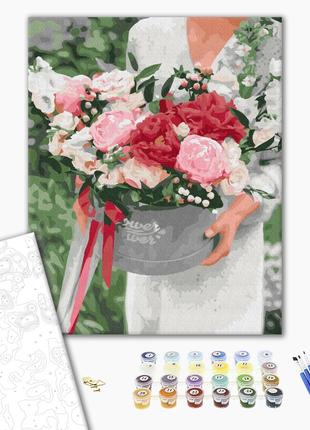 Картина по номерам Brushme Цветы в подарок BS52851 40х50см наб...