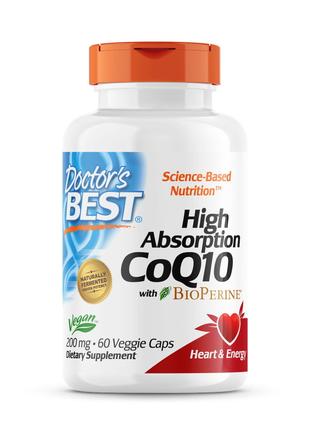 Натуральная добавка Doctor's Best CoQ10 BioPerine 200 mg, 60 в...